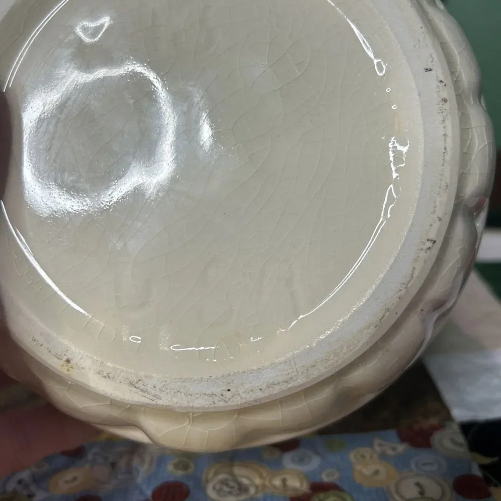 Vintage Brush McCoy Three Leaf Clover Canister 9” With Lid /Cookie Jar